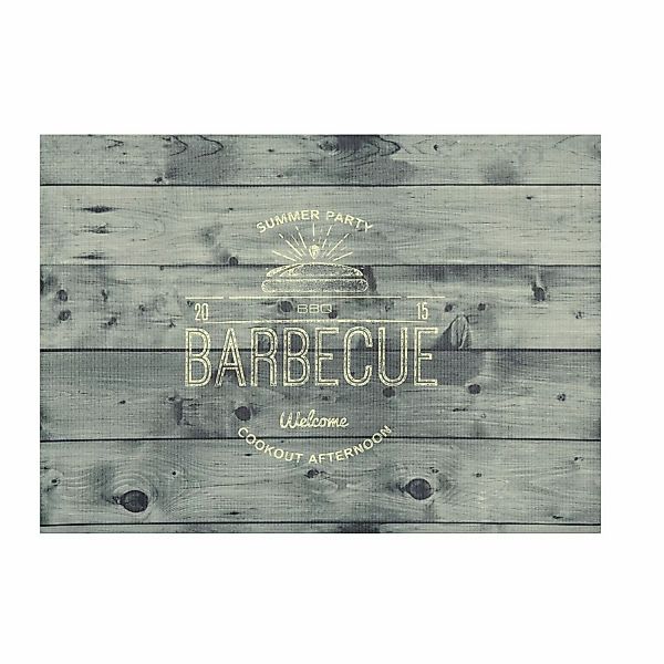 Peyer Syntex BBQ Grillmatte Barbecue Holz Optik Farbe Grau 75 x 120 cm günstig online kaufen