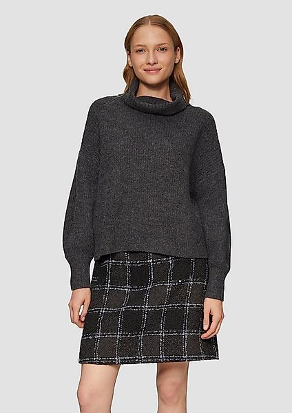 s.Oliver Longpullover Strickpullover Oversized Pullover mit Rollkragen günstig online kaufen
