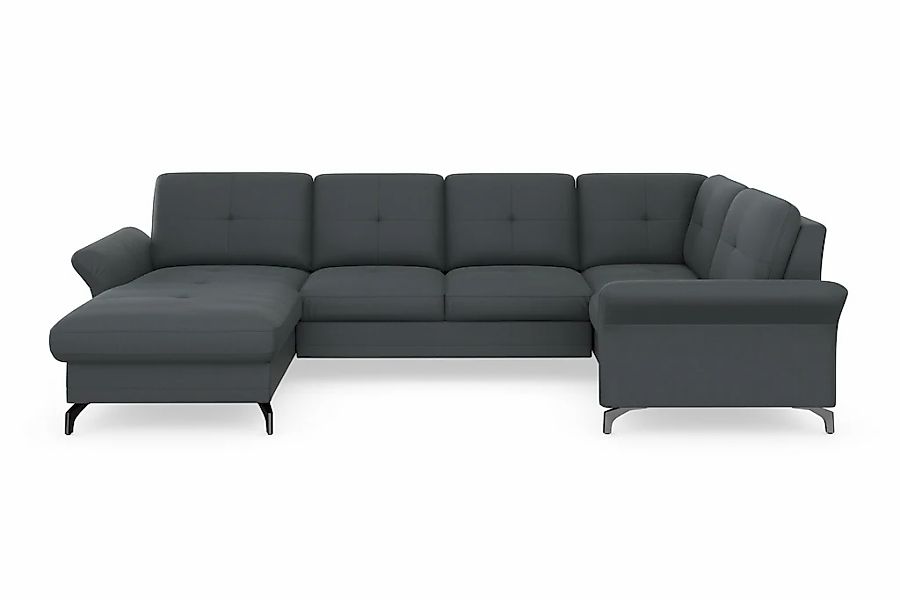 Home affaire Wohnlandschaft "Calando U-Form" wahlweise mit Bettfunktion, Be günstig online kaufen