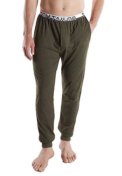 TOM TAILOR Schlafhose TOM TAILOR Herren Lange-Hose grün melange (1-tlg) günstig online kaufen