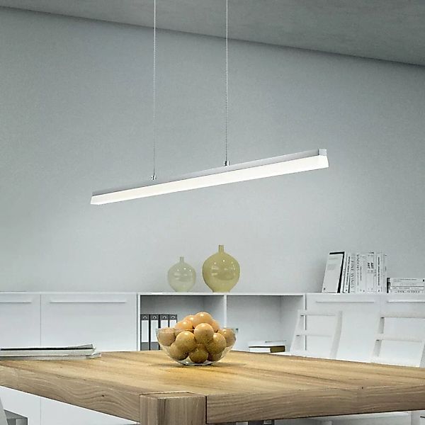 LED Pendelleuchte Moya in aluminium-matt 30W 2645lm günstig online kaufen