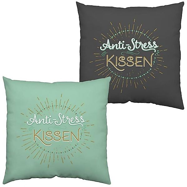 Sheepworld Dekokissen Baumwollkissen »Anti-Stress«, Kissenhülle mit günstig online kaufen