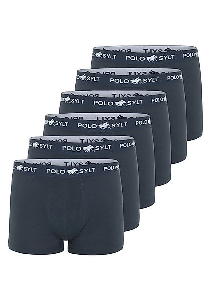 Polo Sylt Boxershorts im Sechserpack und Label-Look günstig online kaufen