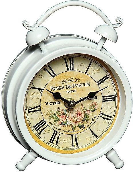 Ambiente Haus Tischuhr Tischuhr aus Metall - Rosen 16cm günstig online kaufen