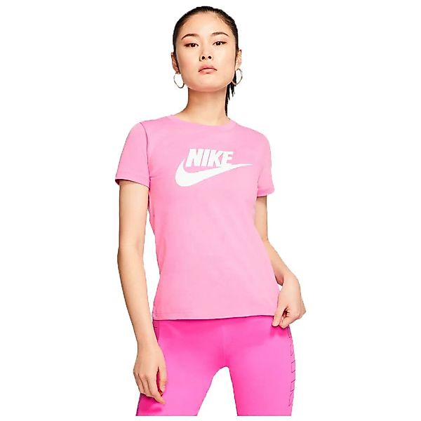 Nike Sportswear Essential Icon Futura Kurzarm T-shirt L Magic Flamingo / Wh günstig online kaufen