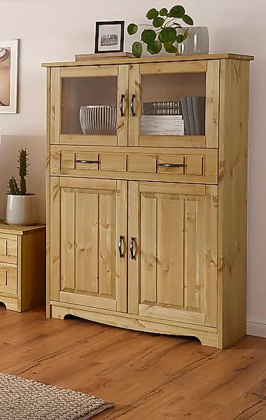 Home affaire Highboard "Trinidad", Vitrine, Breite 102 cm günstig online kaufen