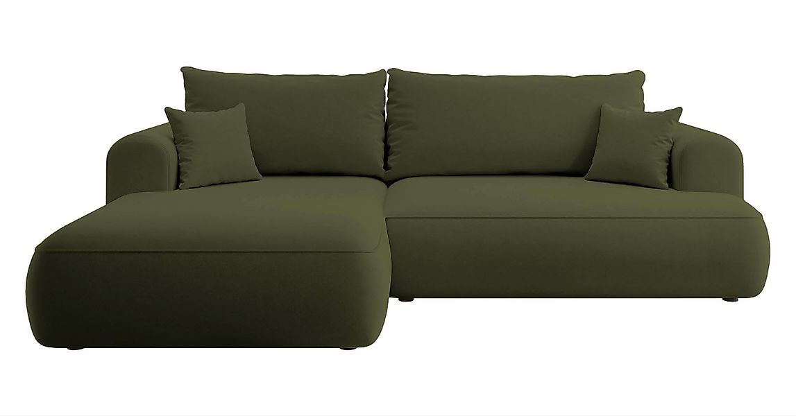 NADUVI Collection | Ecksofa Philipa links Samt mit Schlaffunktion günstig online kaufen