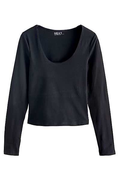 Next Blusenshirt Langärmeliges Oberteil mit U-Boot-Ausschnitt günstig online kaufen