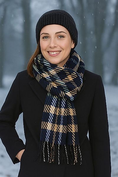 COLLEZIONE ALESSANDRO Wollschal Elegant, (1-St), moderner Karoschal, Made i günstig online kaufen