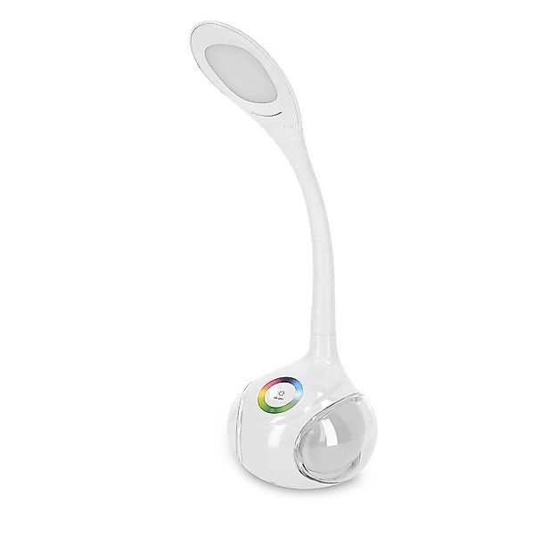 EGLO Tischleuchte Kunststoff, weiß, 4,2W, neutralweiß, IP20, B130mm, Dimmar günstig online kaufen