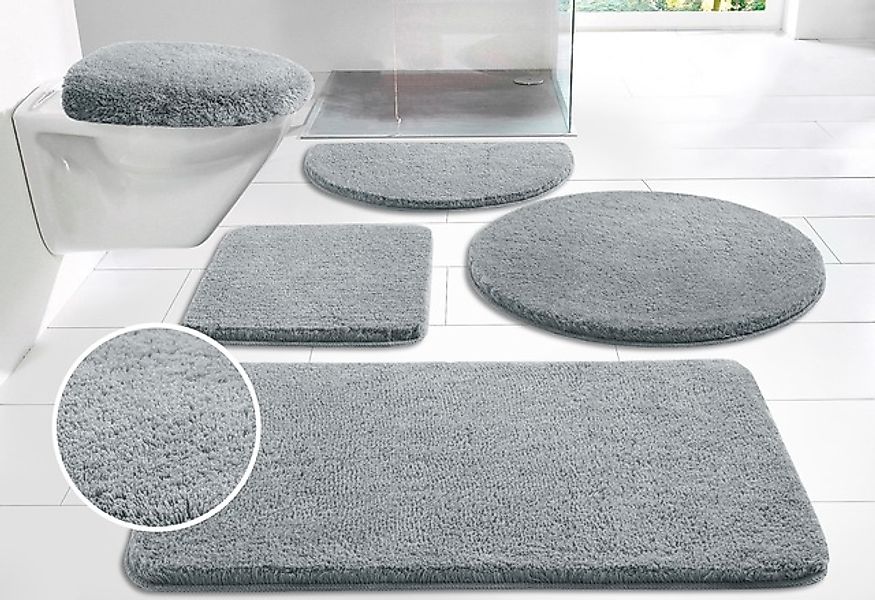 my home Badematte »Merida, Badvorleger, Badezimmer Teppich«, rutschhemmend günstig online kaufen