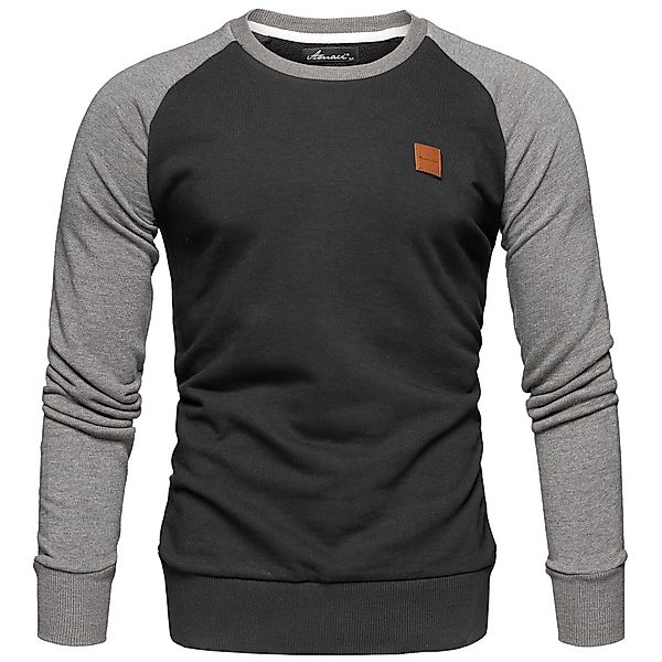 Amaci&Sons Sweatshirt MILWAUKEE Sweatshirt mit Rundhalsausschnitt günstig online kaufen