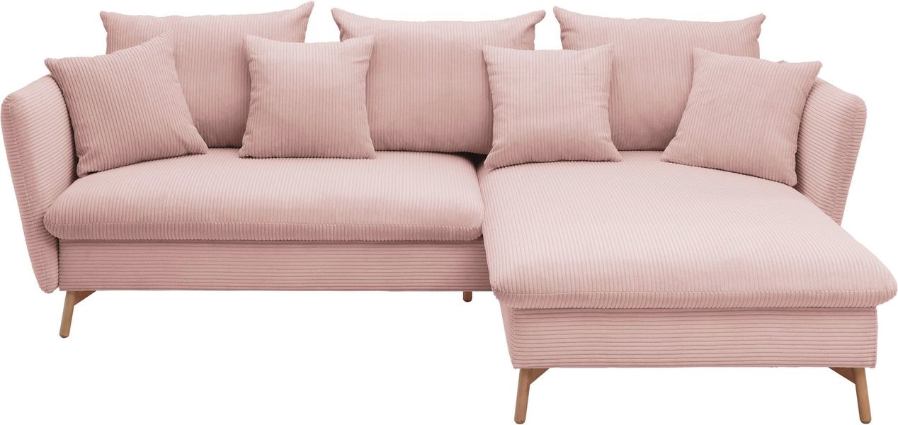 andas Ecksofa "MERLE, 258 cm, L-Form, traumhafter Cord," mit Bettfunktion u günstig online kaufen