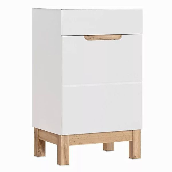 Lomadox Waschbeckenschrank SOLNA-56 Waschtischunterschrank 50 cm Hochglanz günstig online kaufen