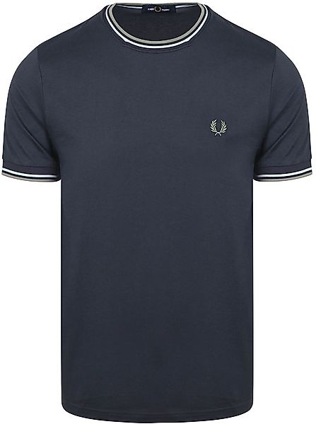 Fred Perry Twin Tipped T Shirt Navy Z47 - Größe XL günstig online kaufen