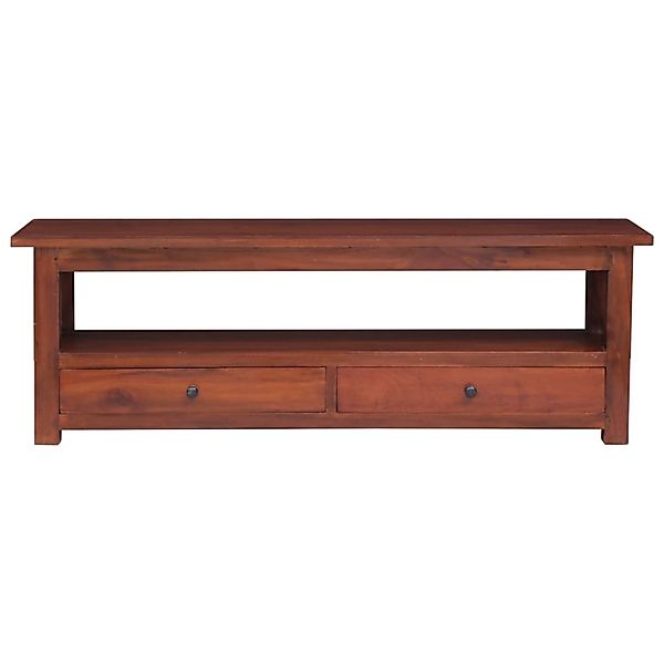 vidaXL TV-Schrank Braun 115x30x40 cm Massivholz Mahagoni günstig online kaufen