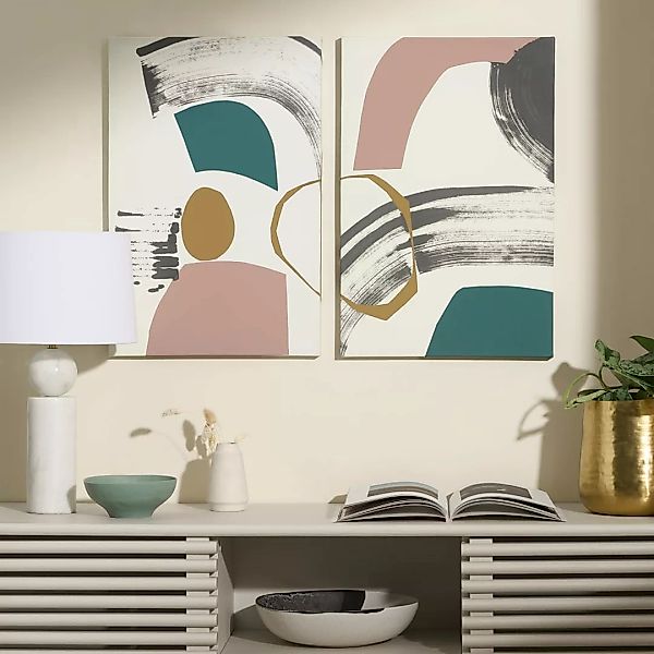 Lia, 2 x Leinwaende von Rebecca Hoyes (40 x 60 cm) - MADE.com günstig online kaufen