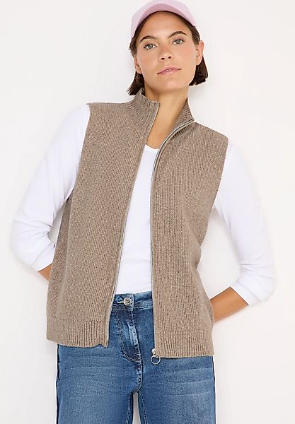 Cecil Strickweste mit Rippstruktur günstig online kaufen