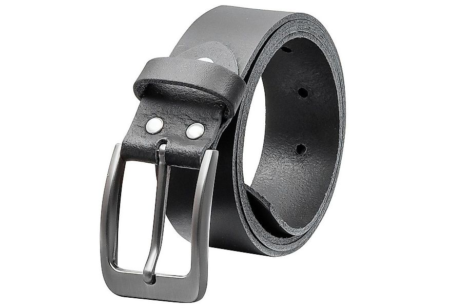 COLOGNEBELT Ledergürtel OM411-SL-Schwarz MADE IN GERMANY, Schwarz Kürzbar, günstig online kaufen