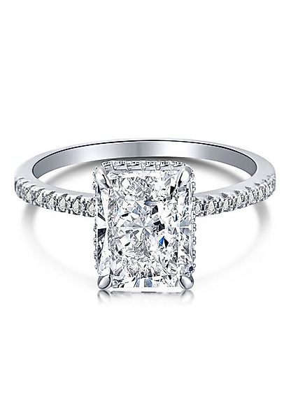 BRELLATO Silberring Damen Cocktailring Cubic Zirconia 925 Echt Sterling Sil günstig online kaufen