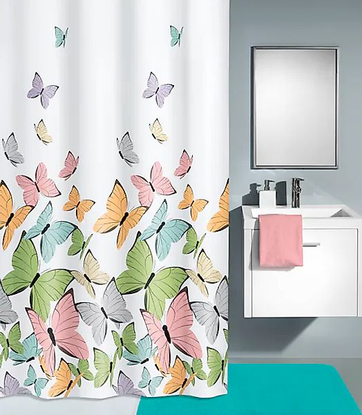 Kleine Wolke Duschvorhang "Butterflies", (1 tlg.) günstig online kaufen