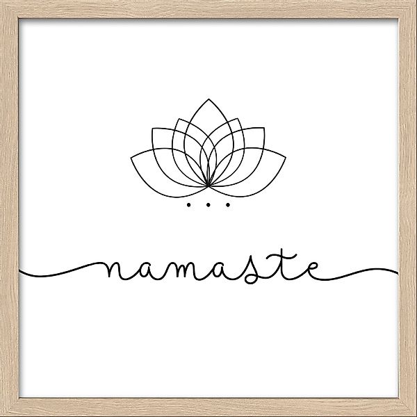 Pro Art Bild Framed Art Namaste 30 cm x 30 cm günstig online kaufen