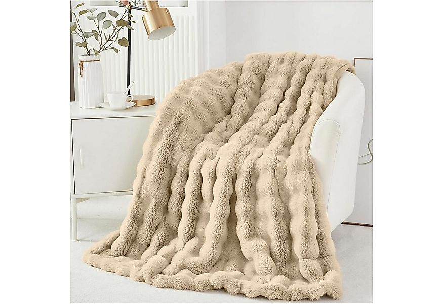Überwurf Plüsch Flauschig Weiche Kunstfelldecke Sofaüberwurf für Winter, Ji günstig online kaufen
