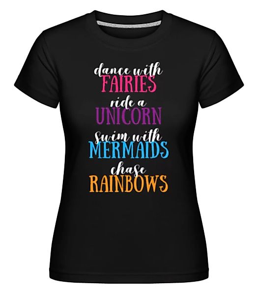 Fairies Unicorns Mermaids · Shirtinator Frauen T-Shirt günstig online kaufen
