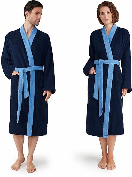 Möve Unisex-Bademantel "Superwuschel Kimono mit Blende", 1 Stk. ideal für S günstig online kaufen