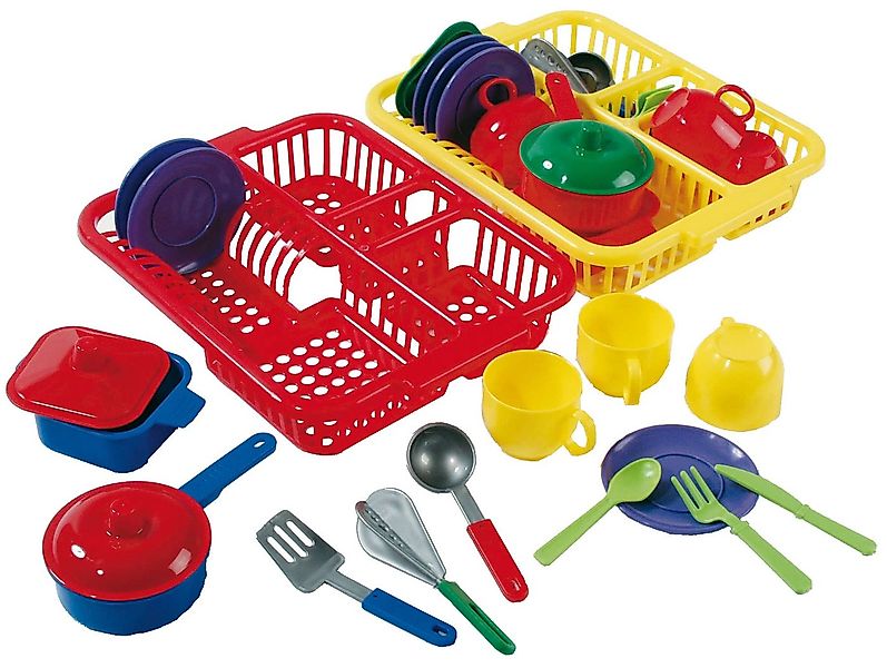 Dohany Spielgeschirr Spielküchen Zubehör Set 17-tlg Kochgeräte Geschirr, (S günstig online kaufen