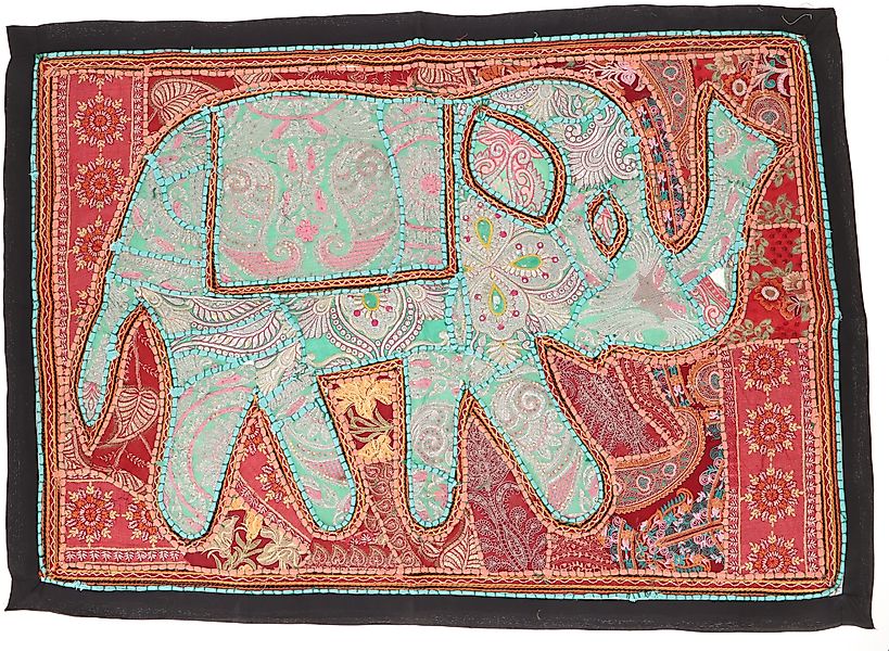 Guru-Shop Wandteppich Indischer Wandteppich Patchwork Wandbehang.., günstig online kaufen