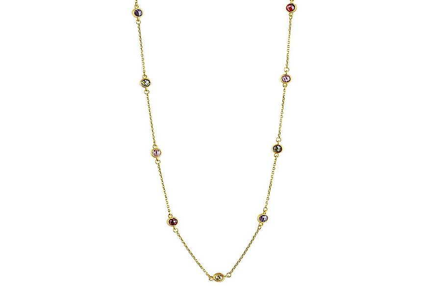 CELESTA Kette mit Anhänger 375 Gelbgold mit Zirkonia bunt günstig online kaufen
