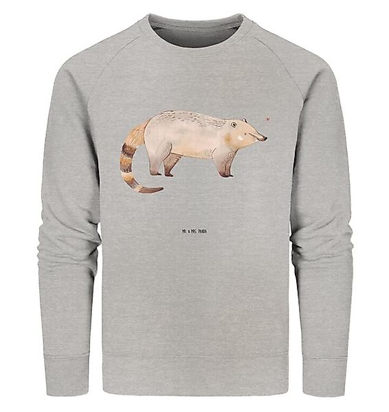 Mr. & Mrs. Panda Longpullover Nasenbär Größe M - Heather Grey - Geschenk, P günstig online kaufen