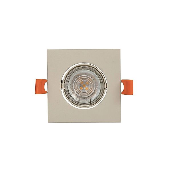 PRIOS Einbaustrahler Fibur 10042581 Modern in Creme aus Metall 1-flammig GU günstig online kaufen