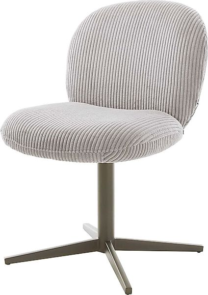 DELIFE Polsterstuhl Nube-Flex, Fußkreuz Effektfinish Titan günstig online kaufen