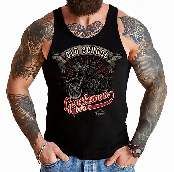 GASOLINE BANDIT® Tanktop Muskel-Shirt: Old School Gentlemen Biker günstig online kaufen