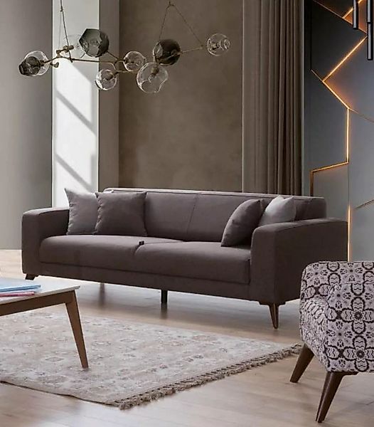 JVmoebel Sofa Dreisitzer Luxus Sofa 3 Sitzer Sofas Sitz Stoff Design Couch günstig online kaufen