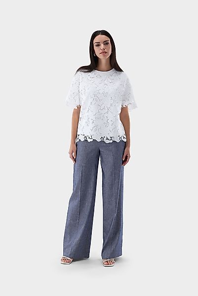 T-Shirt aus Spitze locker geschnitten günstig online kaufen