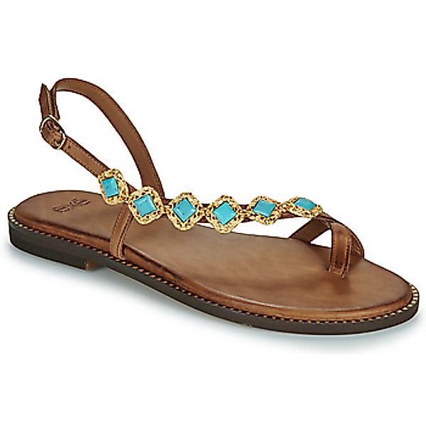 Exé Shoes  Sandalen 530-MILOS-LEATHER-BROWN-TURQUOISE günstig online kaufen