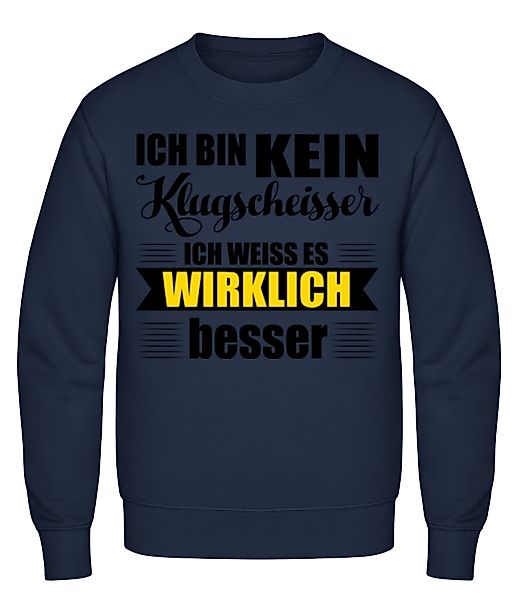 Ich Bin Kein Klugscheisser · Männer Pullover günstig online kaufen