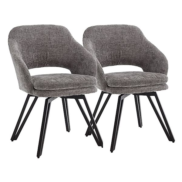 CHAIRUS Esszimmerstuhl 2er Set Leinen/Chenille-Esszimmerstühle mit günstig online kaufen