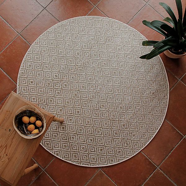 Wecon home Teppich "Buhai" rechteckig 3 mm Höhe ultraflacher Schmutzfangläu günstig online kaufen