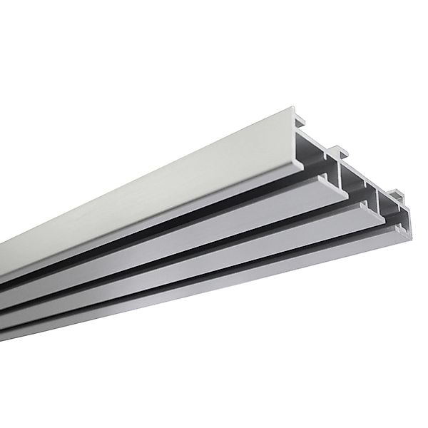 GARDINIA Gardinenschiene Flächenvorhangschiene 3-läufig, kürzbar, Aluminium günstig online kaufen