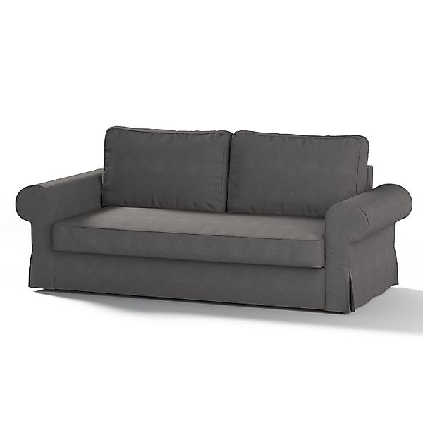 Bezug für Backabro 3-Sitzer Sofa ausklappbar, dunkelgrau, Bezug für Backabr günstig online kaufen