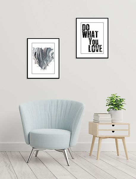 queence Bild "Lover", Schriftzug-Schwarz-Weiß-Fashion-Mode-Magazincover-Fra günstig online kaufen