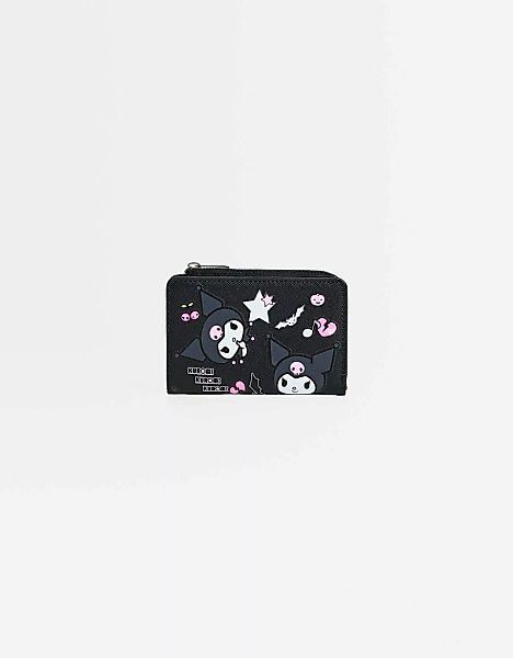 Bershka Geldbeutel Kuromi-Print Damen Schwarz günstig online kaufen