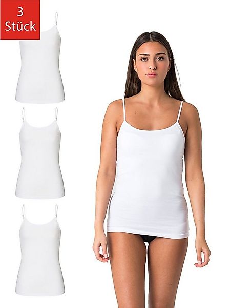 Elsie Unterhemd Damen Spaghetti Top (Packung, 3-St., 3er-Pack) Tank Top mit günstig online kaufen