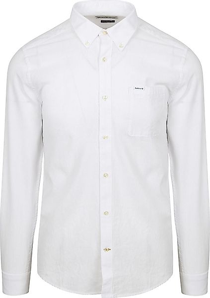 Barbour Shirt Nelson Tailored White - Größe L günstig online kaufen