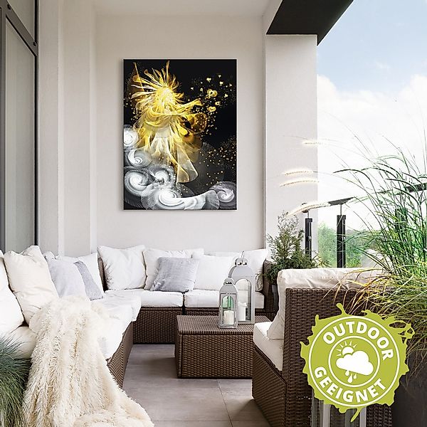 Artland Alu-Dibond-Druck "Goldener Schutzengel", klassische Fantasie, (1 St günstig online kaufen