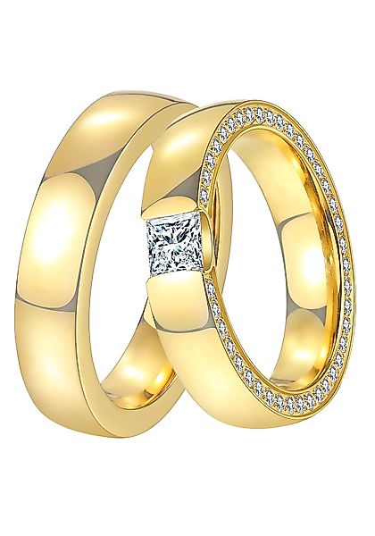 DOOSTI Trauring Schmuck Geschenk Edelstahl Trauring günstig online kaufen